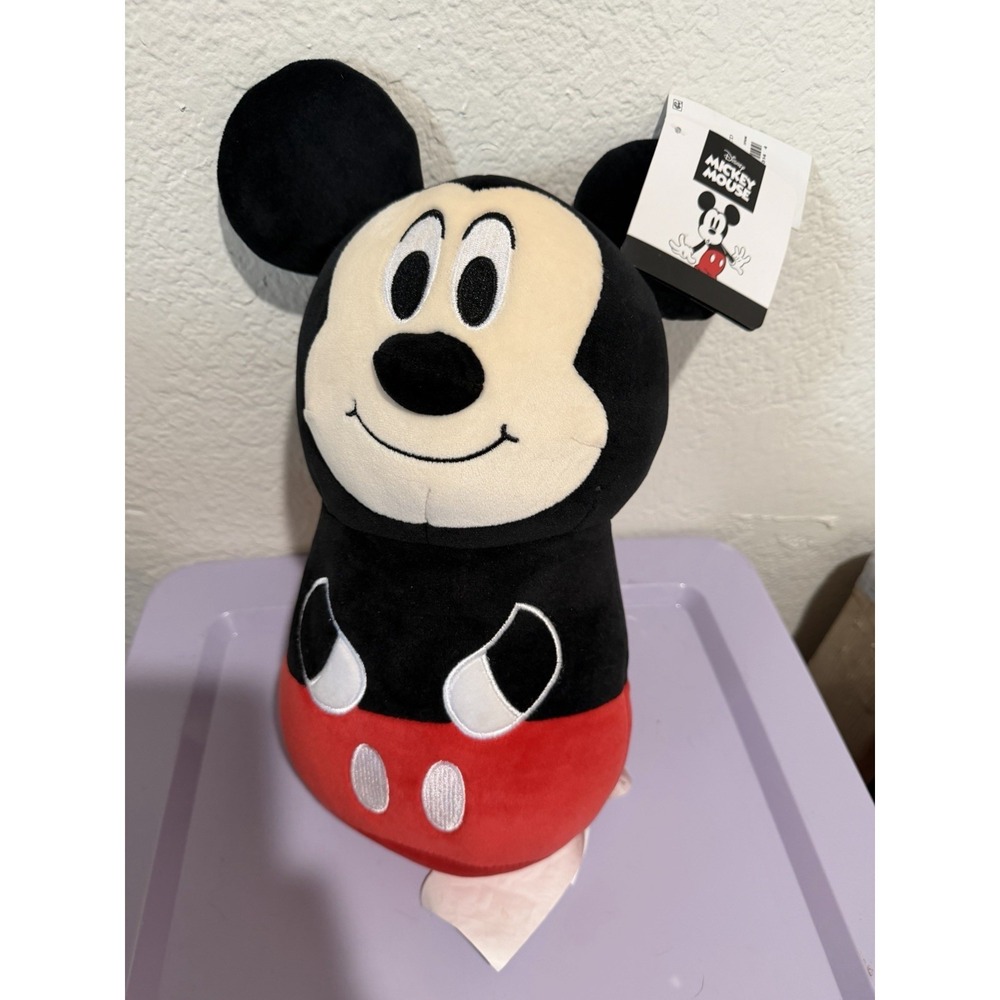 NWT Disney Mickey Mouse squishy‎ pillow buddy plush stuffed toy 14"